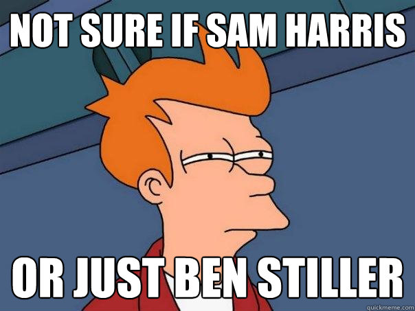 not sure if sam harris or just ben stiller - not sure if sam harris or just ben stiller  Futurama Fry