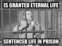 Is granted eternal life sentenced life in prison  Twilight zone