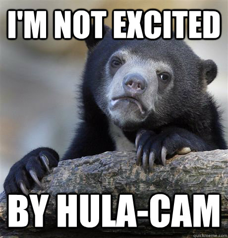 I'm not excited by Hula-Cam - I'm not excited by Hula-Cam  Confession Bear