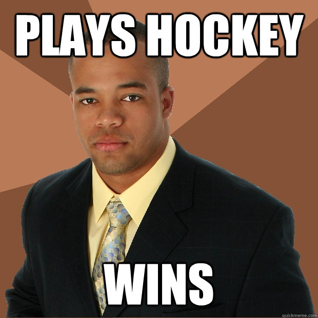 Plays Hockey Wins  Successful Black Man