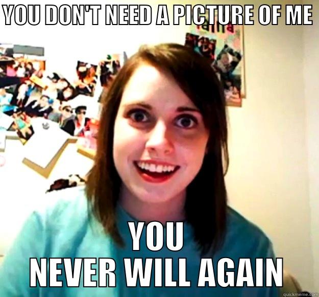 YOU DON'T NEED A PICTURE OF ME YOU NEVER WILL AGAIN Overly Attached Girlfriend