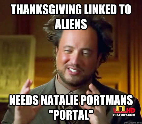 Thanksgiving linked to Aliens Needs Natalie Portmans 