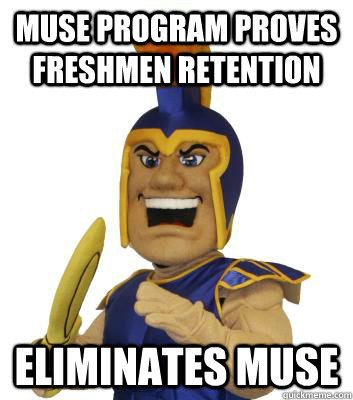 Muse Program Proves Freshmen retention Eliminates MUse  SJSU Sammy the Spartan