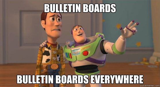 BULLETIN BOARDS bulletin boards everywhere  Toy Story Everywhere