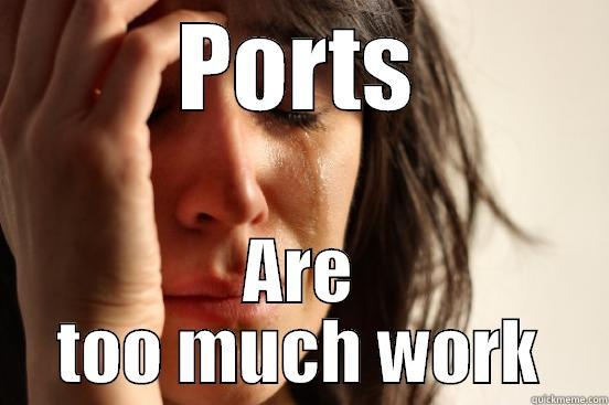 What is the definition of a port - PORTS ARE TOO MUCH WORK First World Problems