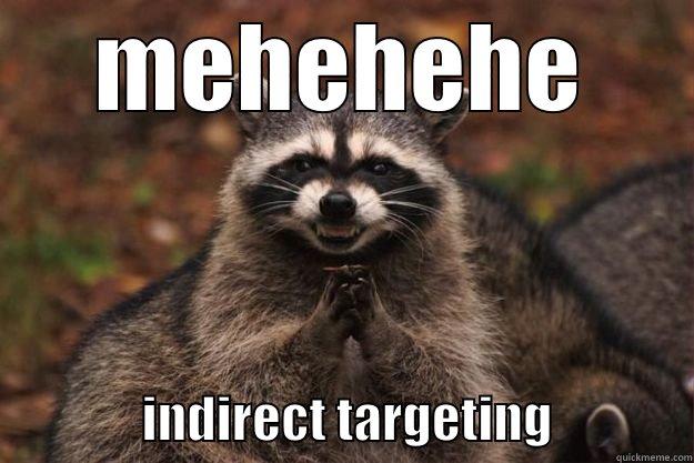 MEHEHEHE                INDIRECT TARGETING              Evil Plotting Raccoon