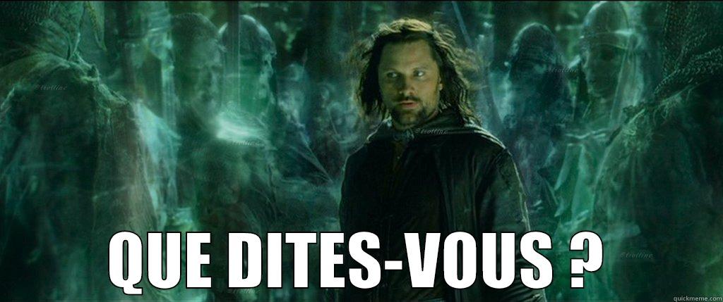 ARAGORN FR -  QUE DITES-VOUS ? Misc