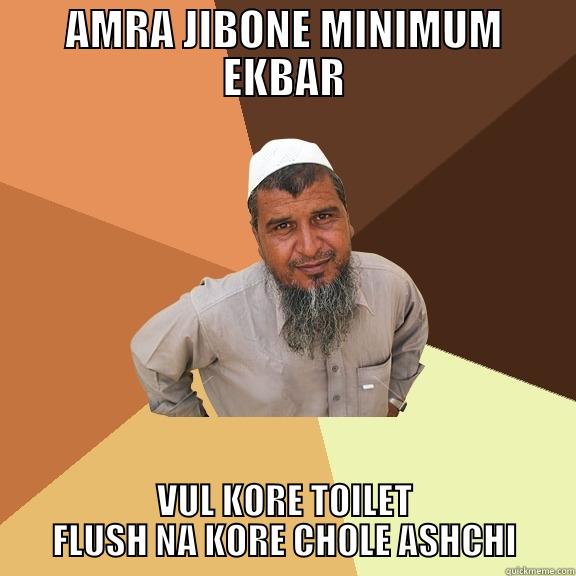 u shud flush  - AMRA JIBONE MINIMUM EKBAR VUL KORE TOILET FLUSH NA KORE CHOLE ASHCHI Ordinary Muslim Man