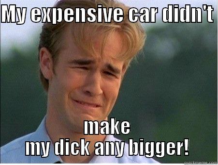 Didn't Work - MY EXPENSIVE CAR DIDN'T  MAKE MY DICK ANY BIGGER! 1990s Problems