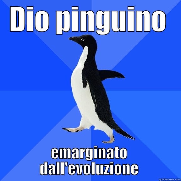 DIO PINGUINO EMARGINATO DALL'EVOLUZIONE Socially Awkward Penguin