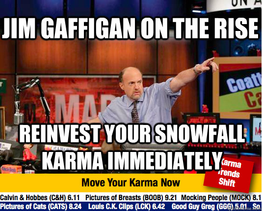 Jim Gaffigan on the rise Reinvest your snowfall karma immediately  Mad Karma with Jim Cramer