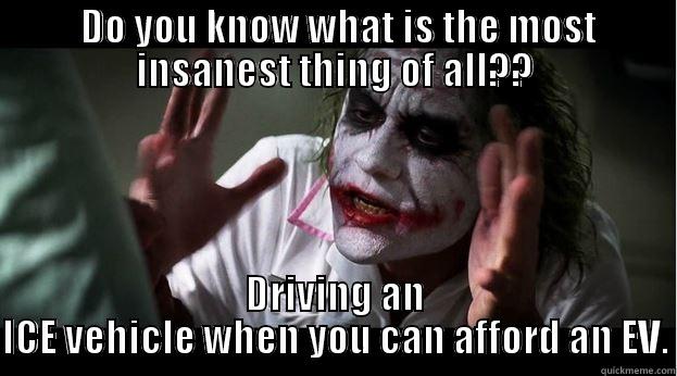  DO YOU KNOW WHAT IS THE MOST INSANEST THING OF ALL?? DRIVING AN ICE VEHICLE WHEN YOU CAN AFFORD AN EV. Joker Mind Loss