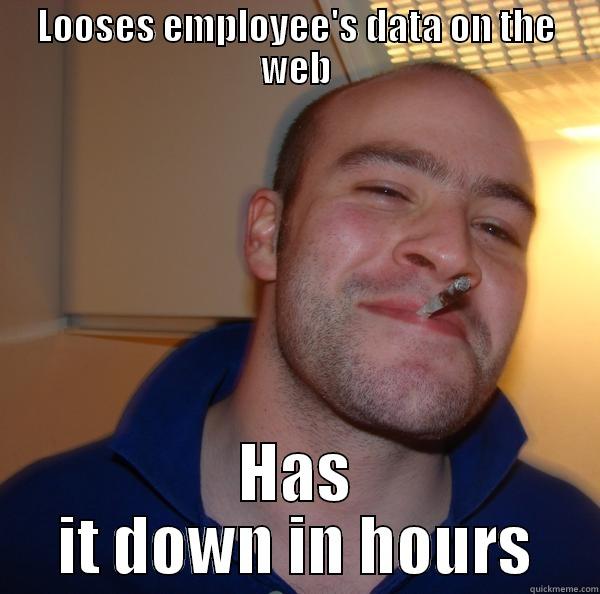 Morrisons data - LOOSES EMPLOYEE'S DATA ON THE WEB HAS IT DOWN IN HOURS Good Guy Greg 