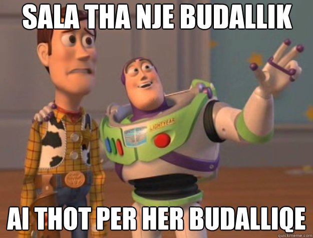 Sala tha nje budallik ai thot per her budalliqe  Toy Story