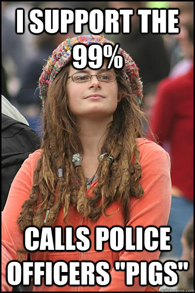 I support the 99% Calls police officers 