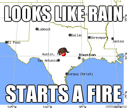 looks like rain starts a fire - looks like rain starts a fire  Scumbag Austin