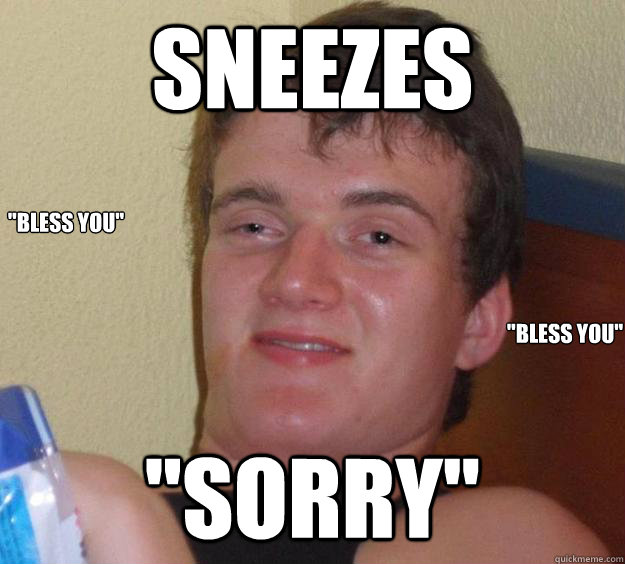 sneezes 