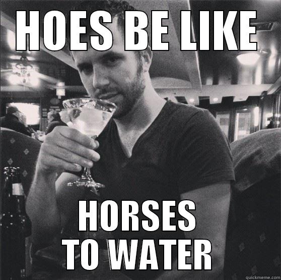 HOES BE LIKE HORSES TO WATER Misc