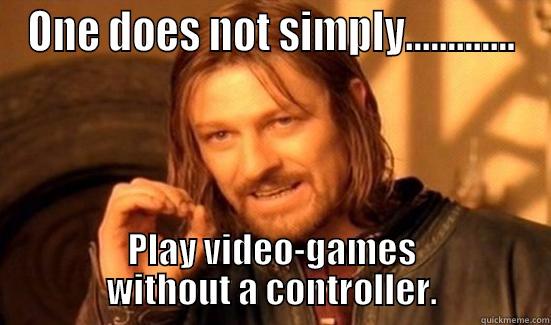 ONE DOES NOT SIMPLY............. PLAY VIDEO-GAMES WITHOUT A CONTROLLER. Boromir