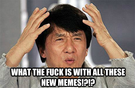  What the fuck is with all these new memes!?!? -  What the fuck is with all these new memes!?!?  EPIC JACKIE CHAN