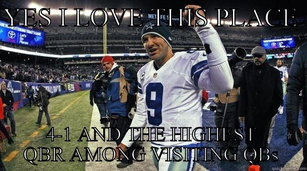 Romo Owns Met Life Stadium - YES I LOVE THIS PLACE  4-1 AND THE HIGHEST QBR AMONG VISITING QBS Misc