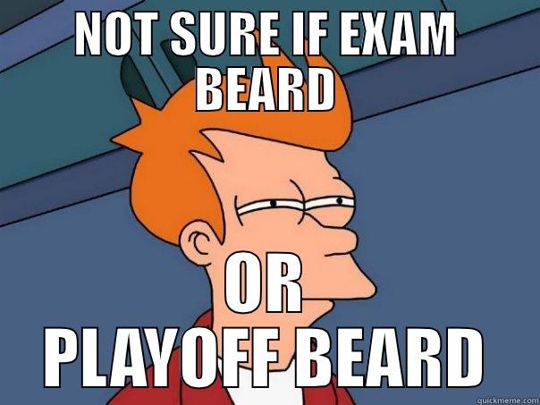 NOT SURE IF EXAM BEARD OR PLAYOFF BEARD Futurama Fry