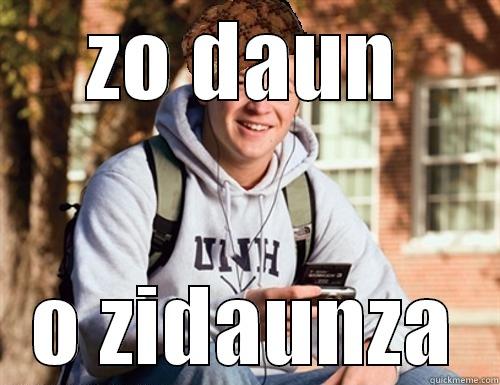 ZO DAUN O ZIDAUNZA College Freshman