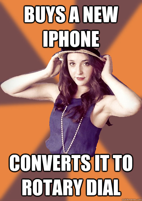 Buys a new iPhone Converts it to rotary dial - Buys a new iPhone Converts it to rotary dial  Instagram Hipster