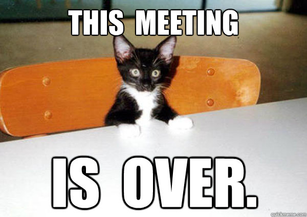 THIS  MEETING IS  OVER.  