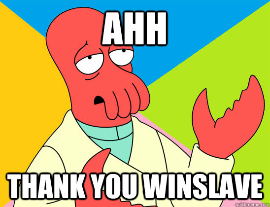 Ahh Thank you winslave - Ahh Thank you winslave  Misc