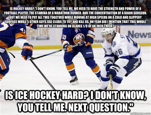 
Is hockey hard? 