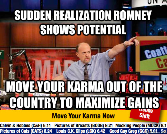 Sudden Realization Romney shows potential move your karma out of the country to maximize gains  Mad Karma with Jim Cramer