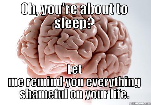 Thats why i love myself - OH, YOU'RE ABOUT TO SLEEP? LET ME REMIND YOU EVERYTHING SHAMEFUL ON YOUR LIFE. Scumbag Brain