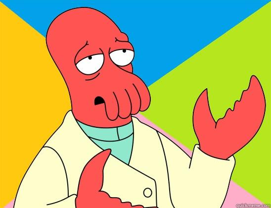  HAPPY FUCKIN' BIRTHDAY Futurama Zoidberg 