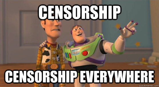 censorship censorship everywhere  Toy Story Everywhere