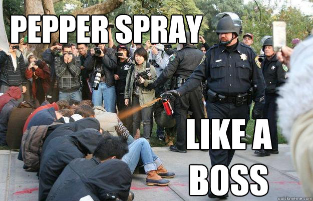 Pepper Spray Like a boss  Pimp Pepper Spray Cop