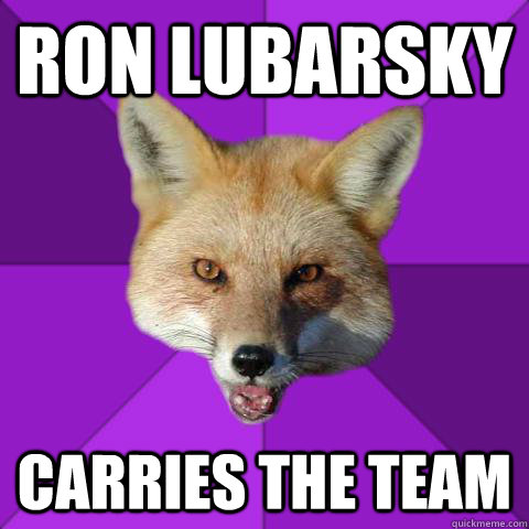 RON LUBARSKY CARRIES THE TEAM  Forensics Fox