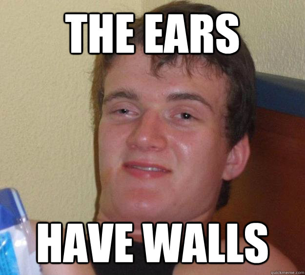 The ears have walls - The ears have walls  10 Guy