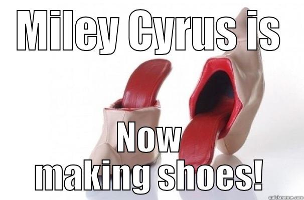 MILEY CYRUS IS NOW MAKING SHOES! Misc