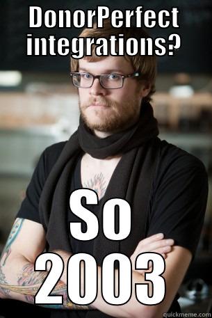 Donor Pages - DONORPERFECT INTEGRATIONS? SO 2003 Hipster Barista