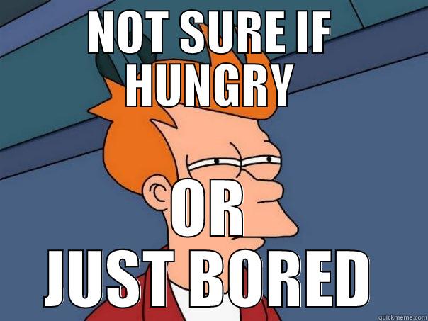 NOT SURE IF HUNGRY OR JUST BORED Futurama Fry