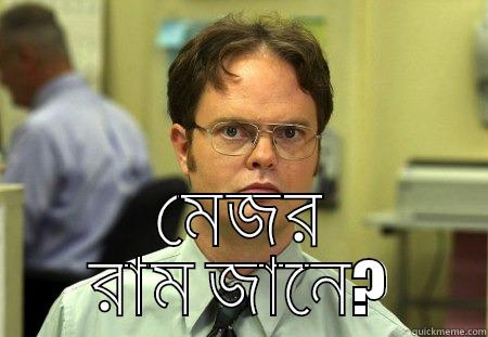  মেজর রাম জানে? Schrute