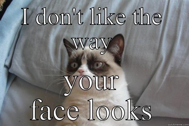 I DON'T LIKE THE WAY YOUR FACE LOOKS Grumpy Cat