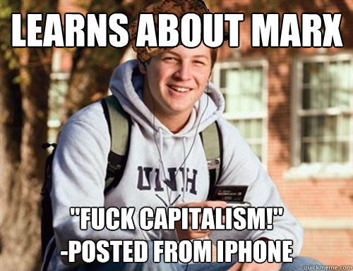 Learns about Marx 