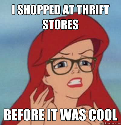 I shopped at Thrift Stores before it was cool  Hipster Ariel