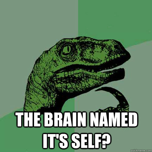  The brain named it's self?  Philosoraptor