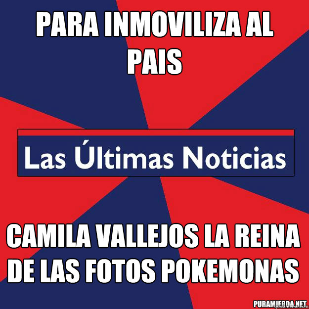 para inmoviliza al pais camila vallejos la reina de las fotos pokemonas  