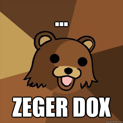 ... Zeger Dox - ... Zeger Dox  Pedobear