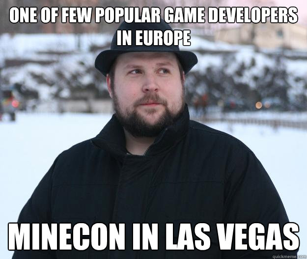 One of few popular game developers in Europe Minecon in Las Vegas  