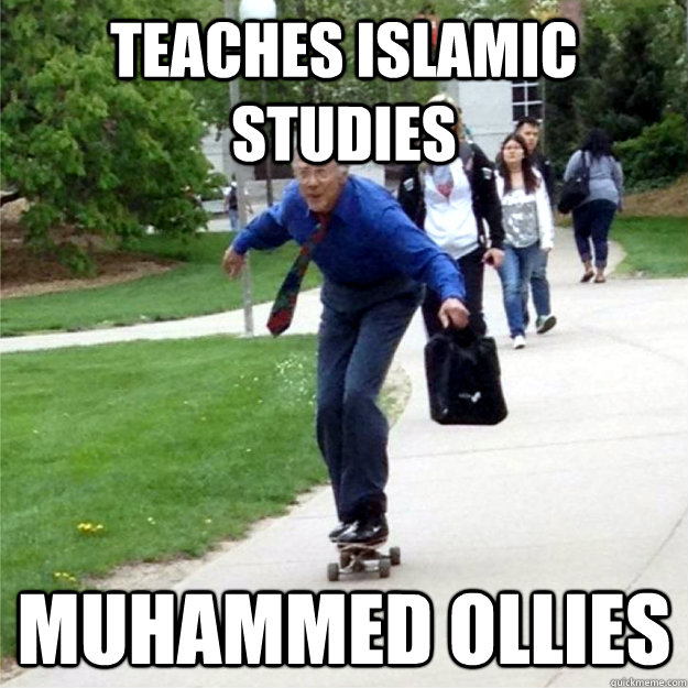 Teaches Islamic Studies Muhammed Ollies  Skating Prof